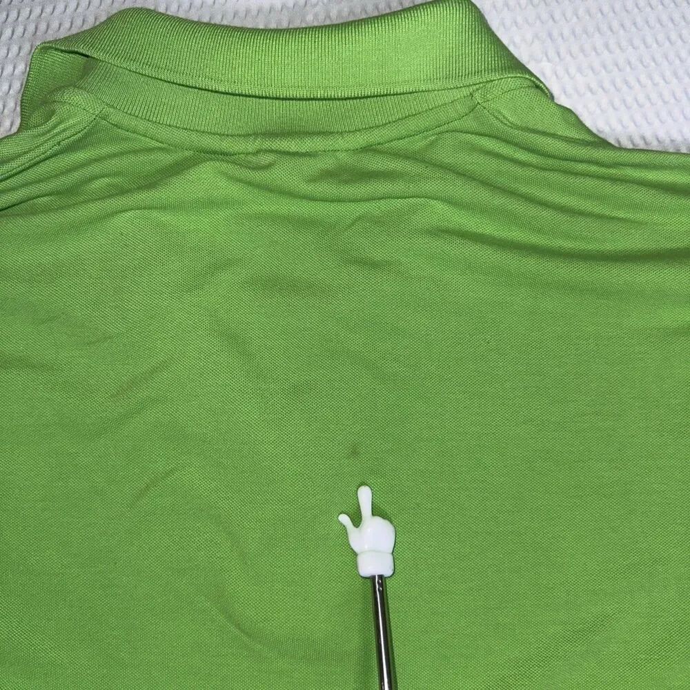 Polo Ralph Lauren Polo Shirt Mens XL Green Big Pony Custom Fit #3 Y2K